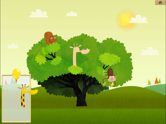 Treehouse Animal Puzzle iPad screenshot