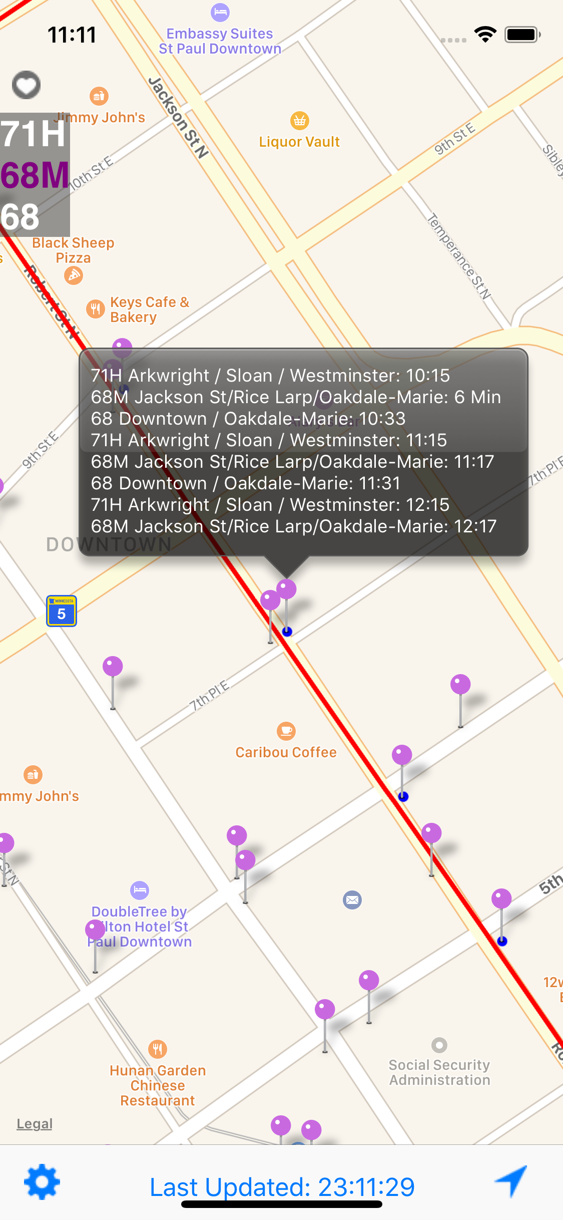 TC Next Bus screenshot 2