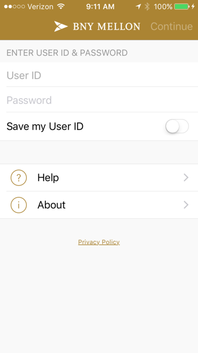 BNY Wealth Business Banking Screenshot