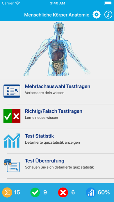 Screenshot #1 pour Menschliche Körper Anatomie