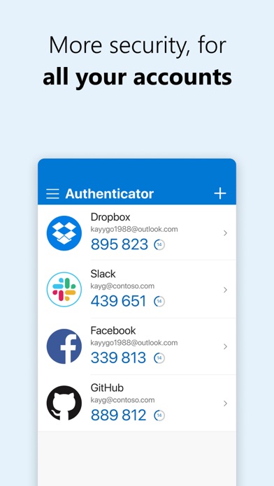 Screenshot 1 of Microsoft Authenticator App