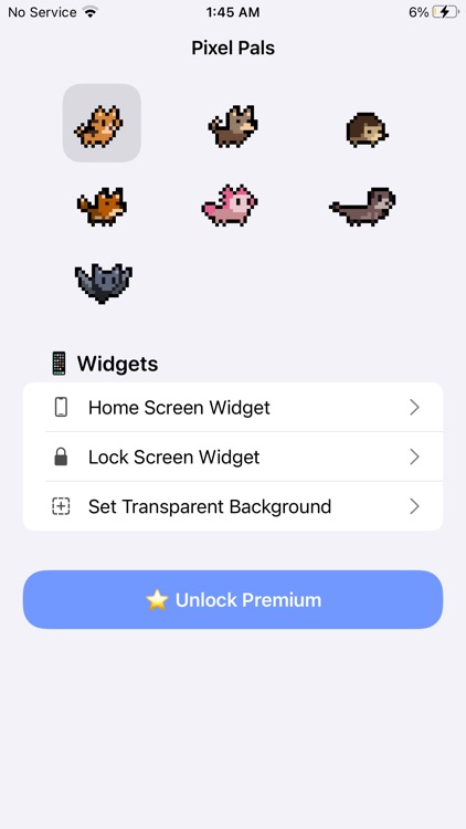 Pixel Pals Widget Pet Game