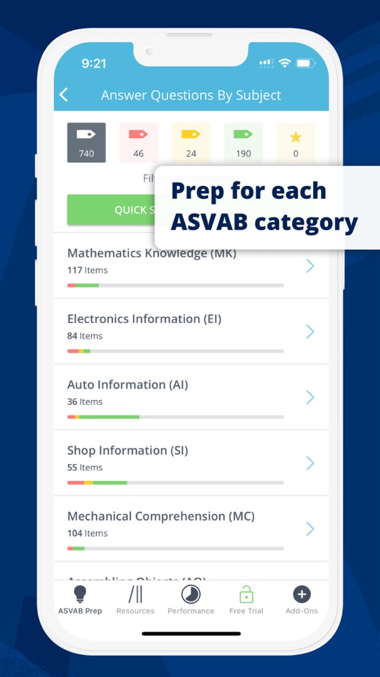 #5. ASVAB Mastery | Practice Test (iOS) 来自: Higher Learning Technologies