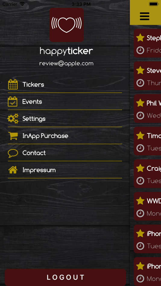 #4. happyticker (iOS) Podle: xis int. ag