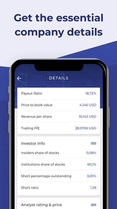 Stock Alert - Alarms & Tracker Screenshot