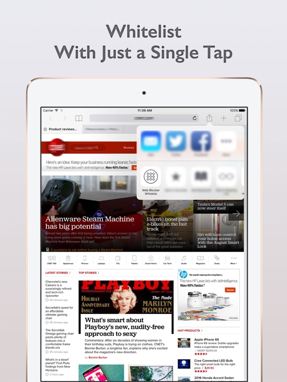The Ads Blocker iPad screenshot