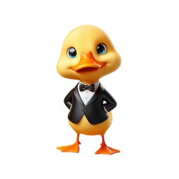 Tuxedo Duckling Stickers