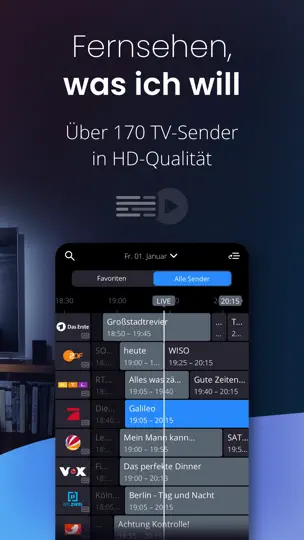 Screenshot von Waipu.tv - Live TV Streaming auf dem iPhone 2