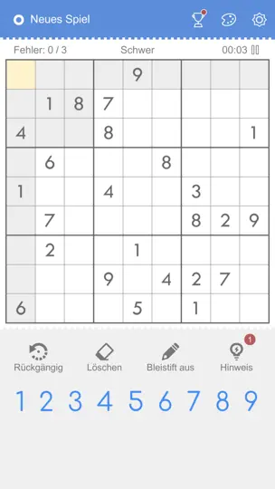 Screenshot von Sudoku - Klassisches Sudoku auf dem iPhone 10