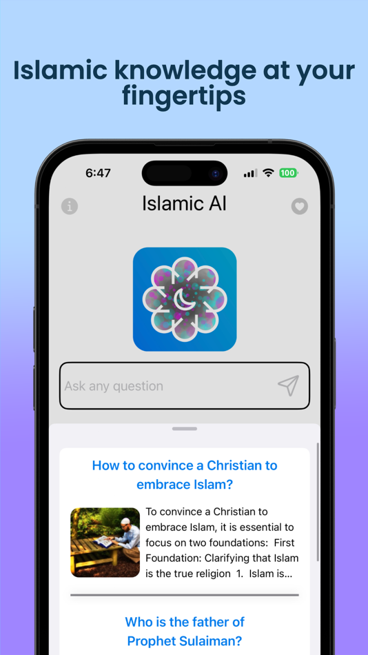 #1. Islamic AI | Quran & Sunnah (iOS) Ved: i4islam