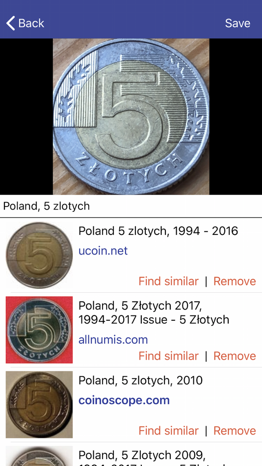 #2. Coinoscope: visual coin search (iOS) By: Miccron