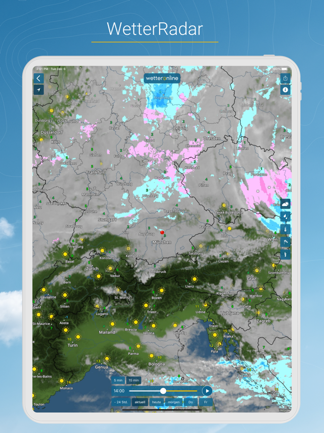 ‎WetterOnline mit RegenRadar Screenshot