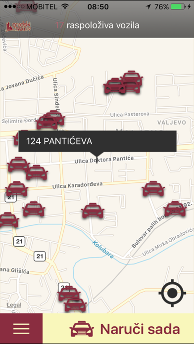 GRADSKI TAXI VALJEVO app screenshot 3