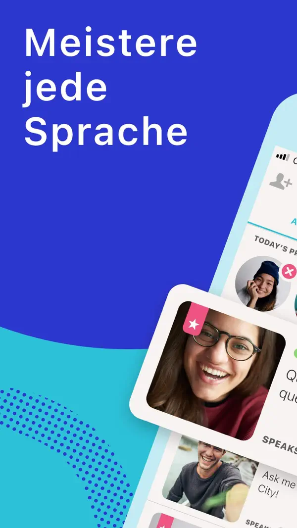 Tandem: Language Exchange iPhone App Screenshot 1 – Bildung