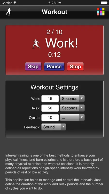Workout screenshot 1 of 4
