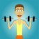 Muscle clicker: Gym game app icon - Games app for iPhone