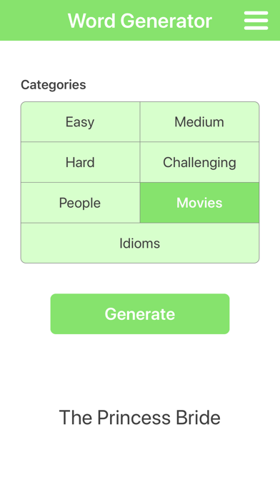 AppStash: Word Generator Screenshot 1 of 3