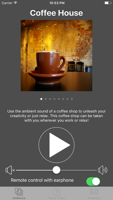 Ambient Cafe — Focus & Sleep screenshot 1