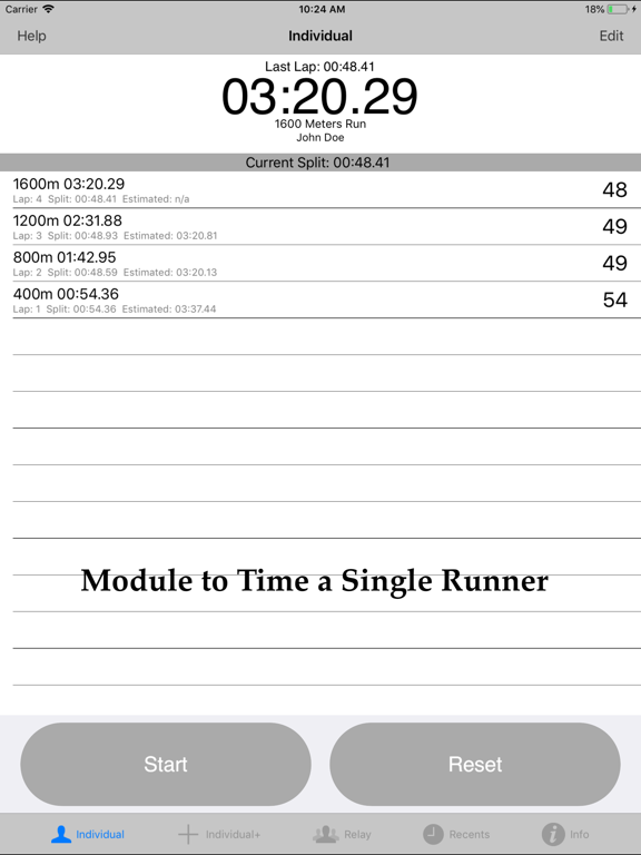 Screenshot #4 pour Stopwatch for Track & Field