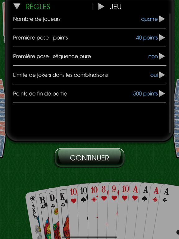 Screenshot #6 pour Rami HD - Le Jeu de Cartes