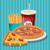 Pizza and French Fries Sticker icon