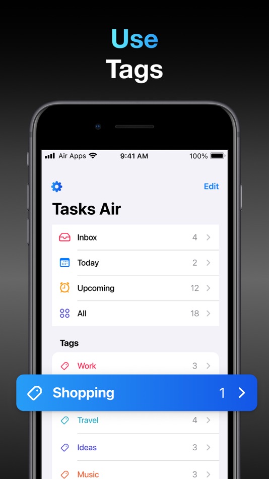 #3. Tasks Air - To Do List Planner (iOS) 由: Air Apps Systems