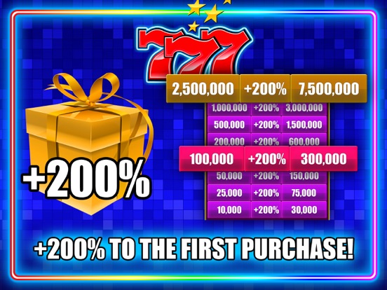 Multislot 777 slot machines iPad screenshot