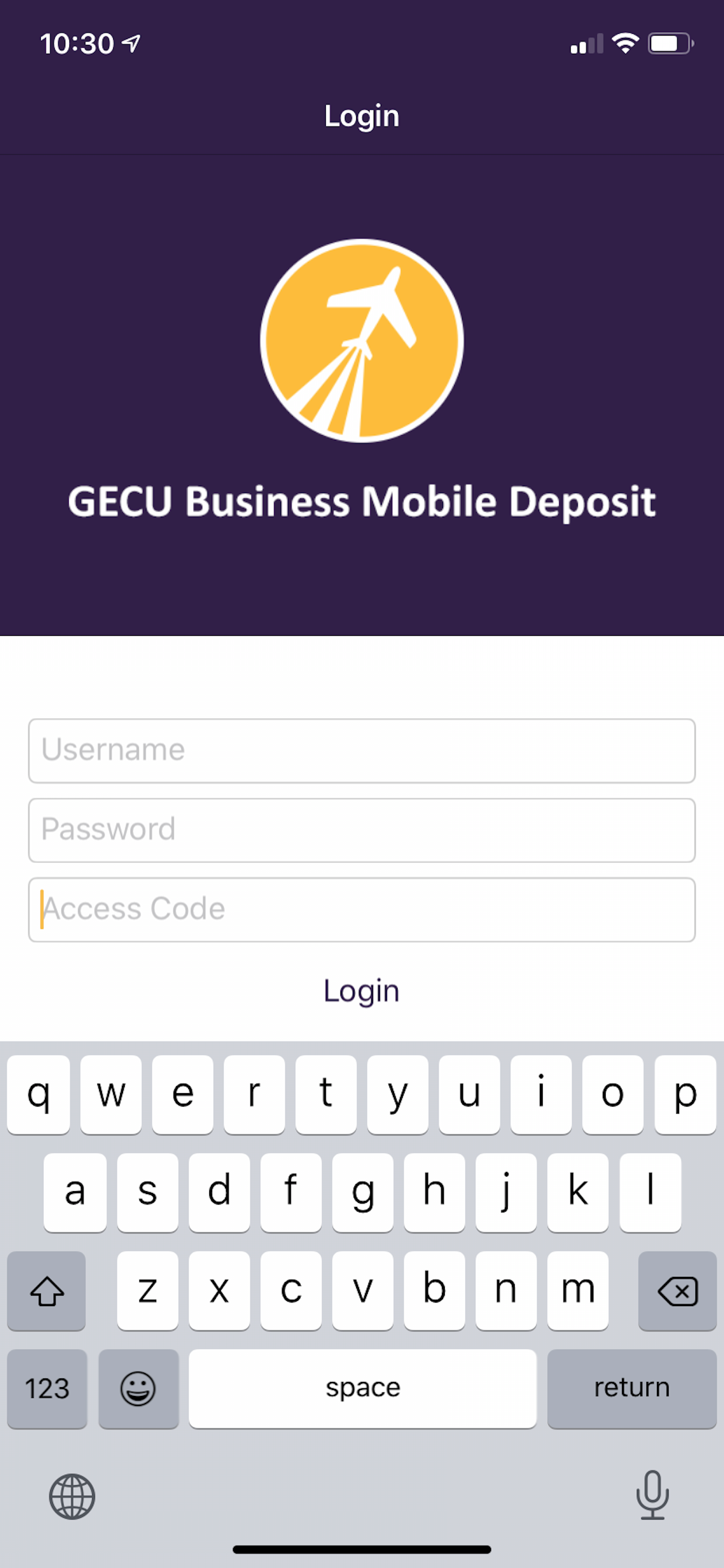 GECU Business Mobile Deposit