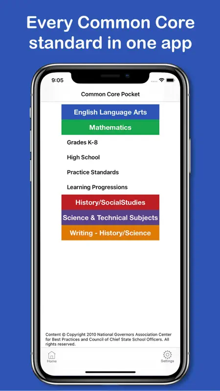 Common Core Pocket screenshot 1 of 9