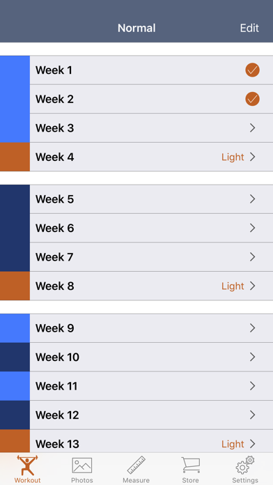 90 Day Workout Tracker 1 Screenshot