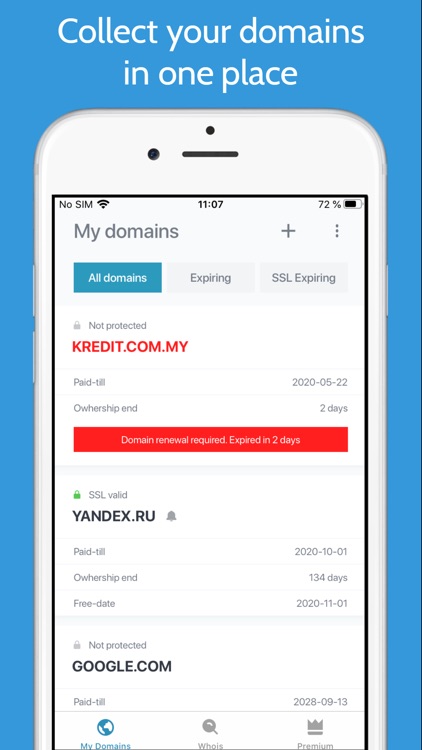 Domain Control & Whois WWW