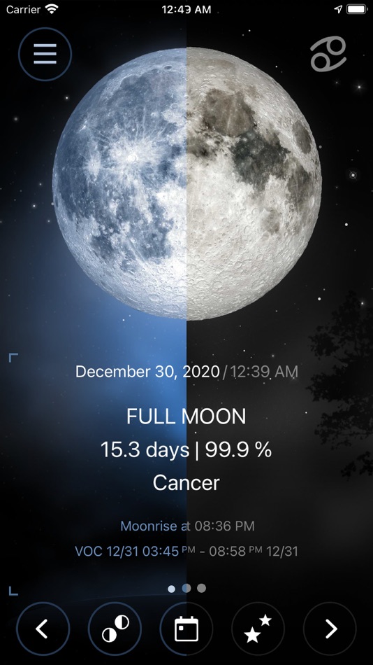 #2. Deluxe Moon Pro • App & Widget (iOS) Podle: Sergey Vdovenko