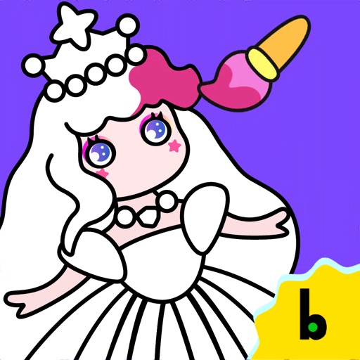 bekids Princess Coloring Book Icon