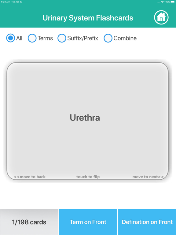 Urinary System Medical Terms iPad screenshot