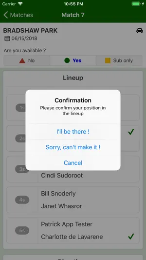 Tennis NetLineup screenshot 4