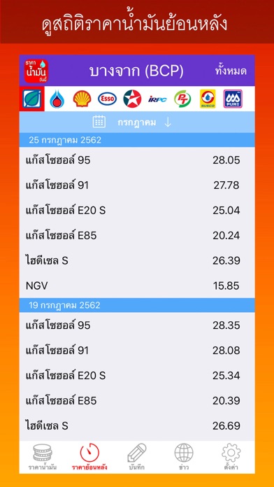 ราคาน้ำมันวันนี้ OilPriceToday Screenshot