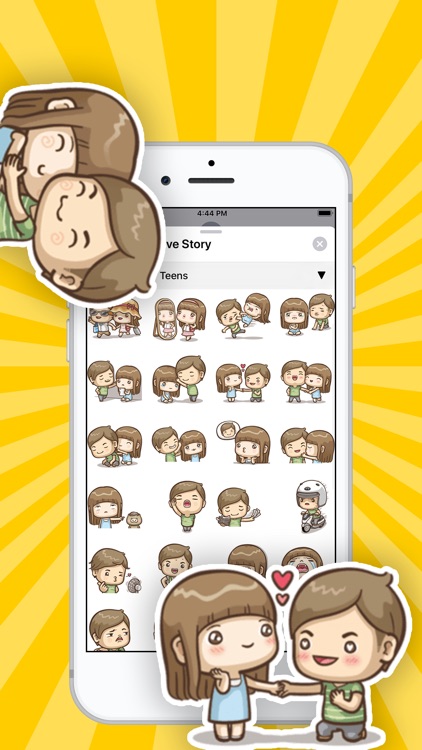 Teen Love Story Stickers