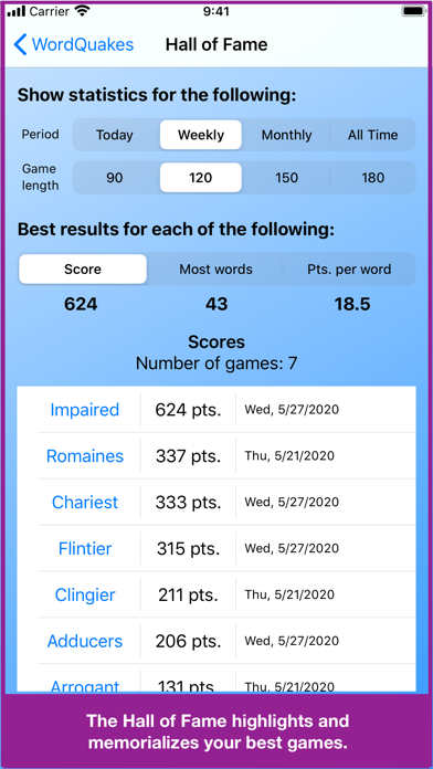 WordQuakes Screenshot