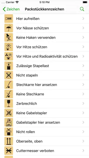Screenshot von Zeichen auf dem iPhone 5