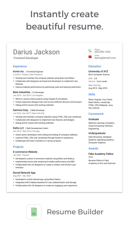 Pro Resume Builder