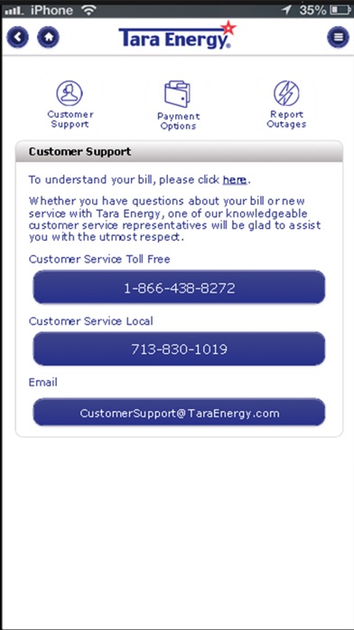 Tara Energy, LLC Screenshot