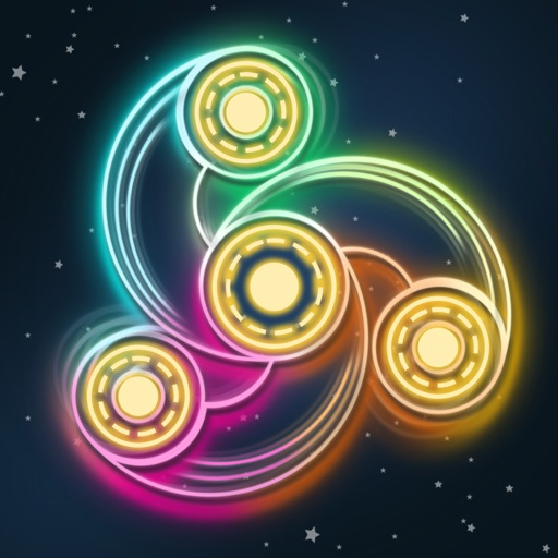 Finger Spinner: Neon Glow Art