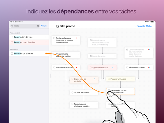 Screenshot #5 pour Taskheat: Plan, Flux, Projet