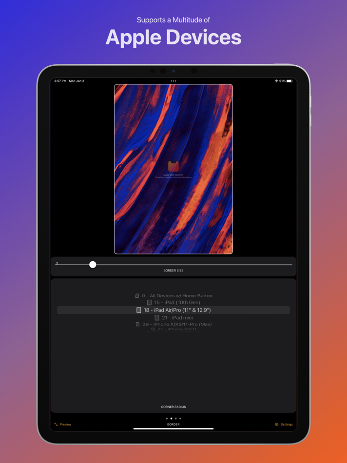 #3. Notchify - Wallpaper Maker (iOS) 由: Gryzle LLC