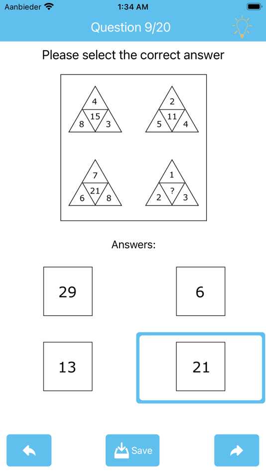 #4. IQ Test: Logical Reasoning Pro (iOS) By: Perfect Consulting B.V.
