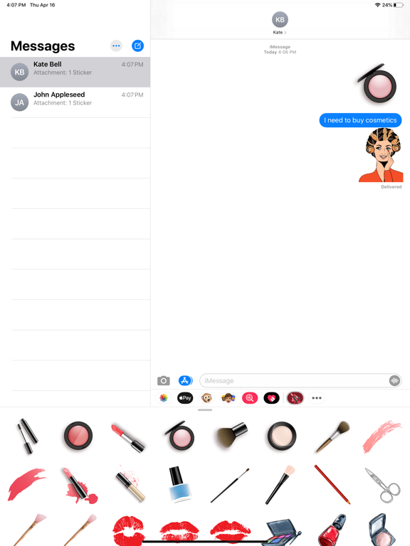 Screenshot #4 pour Magic Makeup Stickers