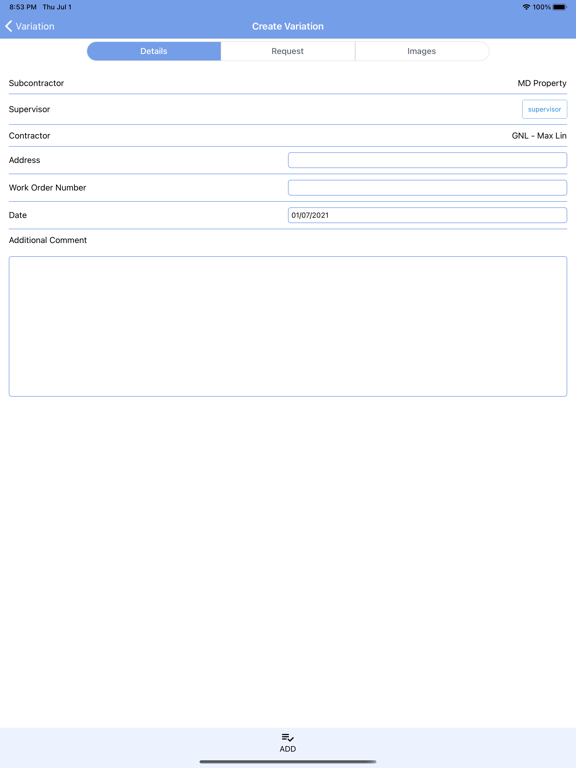 MD Construction iPad screenshot 5 - Business app