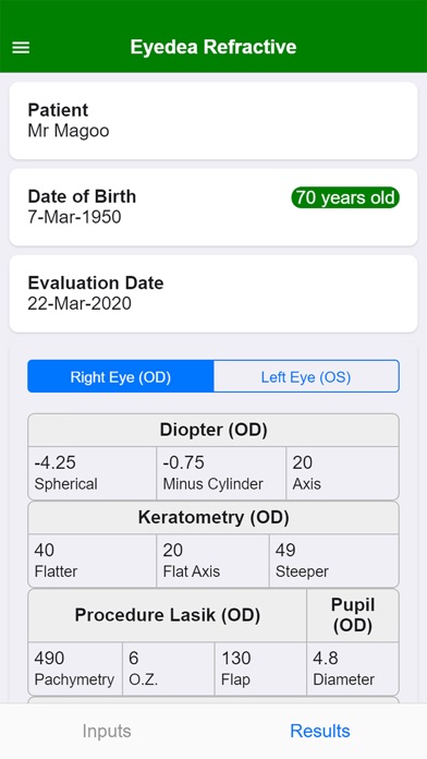 Eyedea Refractive Screenshot 4 - AppWisp.com Eyedea Refractive Screenshot 4 - AppWisp.com