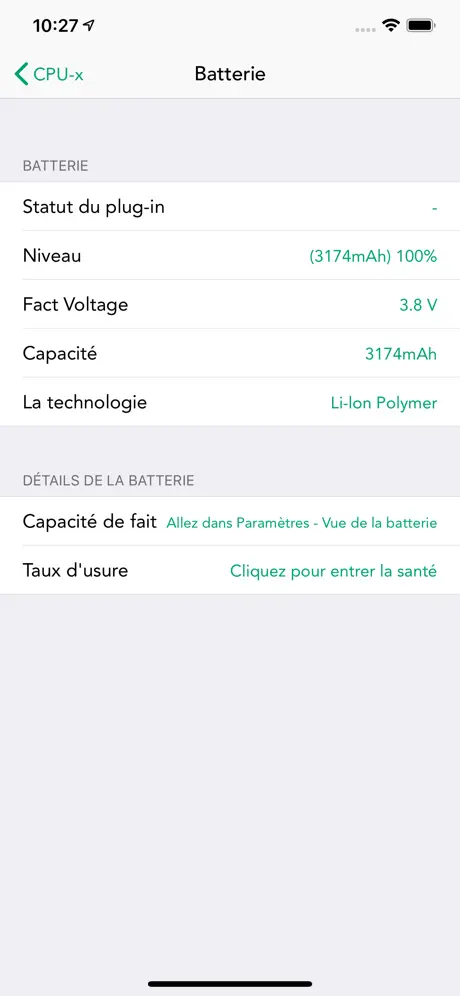 CPU-x Dasher z battery life
