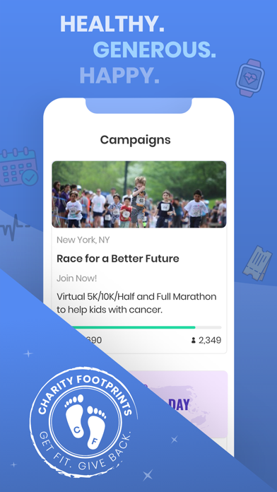 Charity Footprints Screenshot